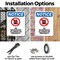 Signmission No Backpacks Allowed, 7 in W x Rectangle, Plastic OS-2PACK-NS-P-710-V-14387 - alternate 4